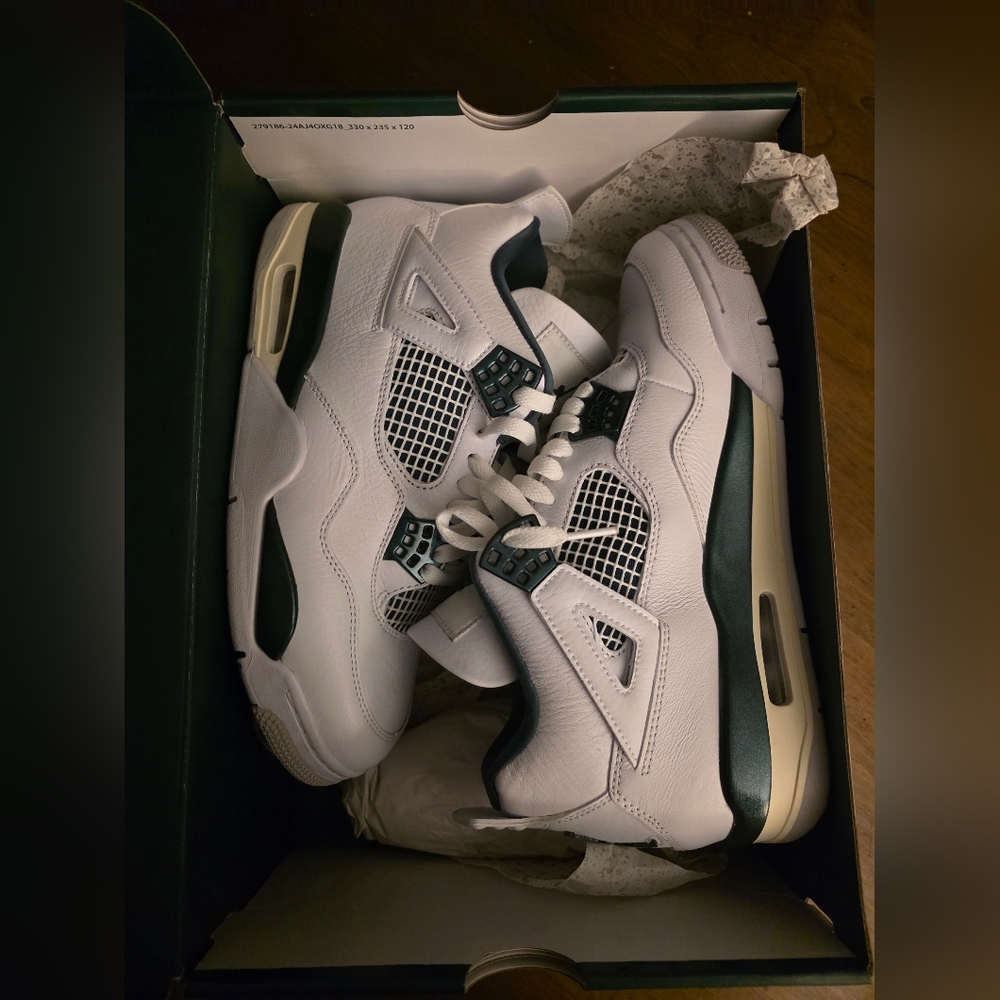 Air Jordan 4 Retro Gorge White/Green Oxidized | Size 7.5